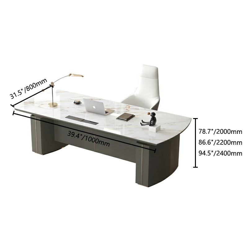 Luxury Sintered Stone Executive Desk | Office Furniture