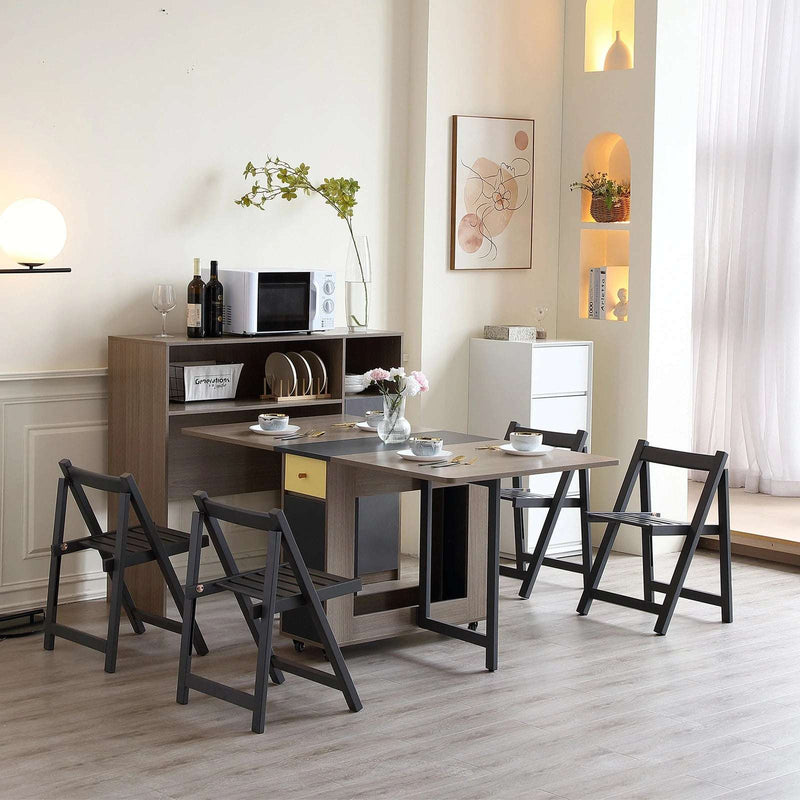 Modern Kitchen Sideboard with Folding Storage