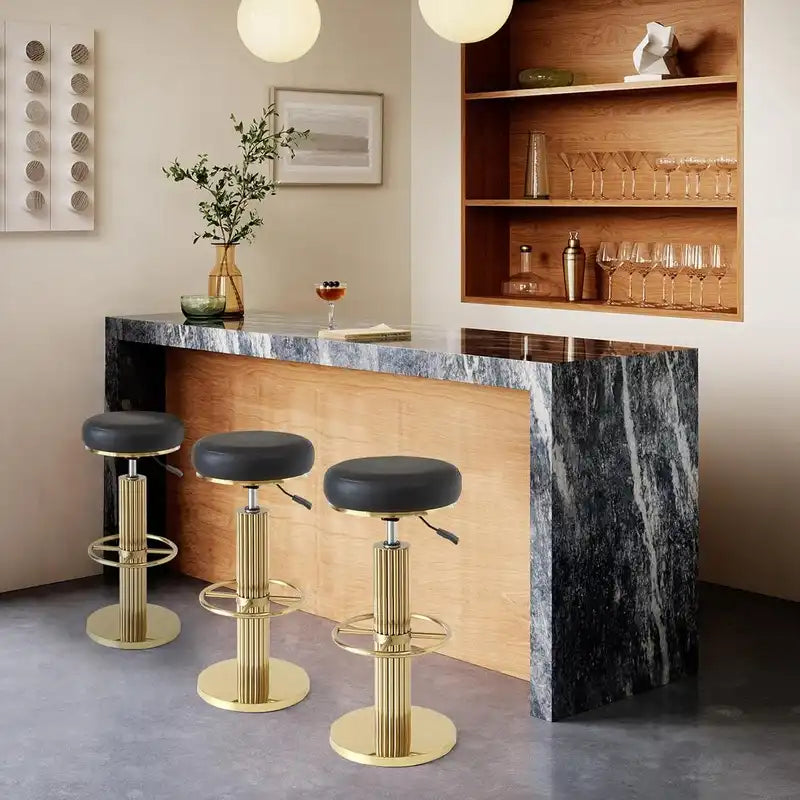 Adjustable Swivel Counter Stools for Kitchen Island