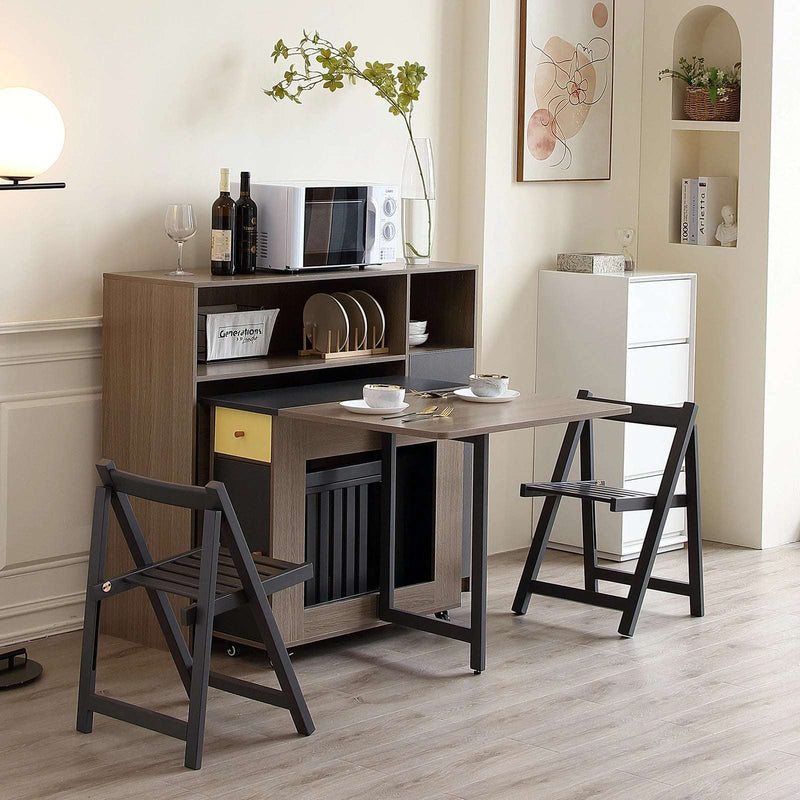 Modern Kitchen Sideboard with Folding Storage