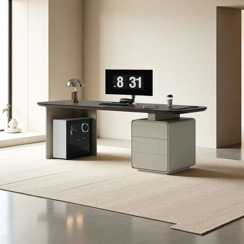 Modern Executive Desk with Storage & Drawers