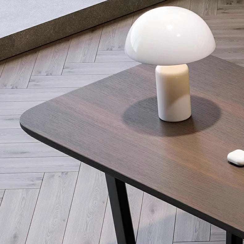 Walnut Desk with Steel Frame | Modern Minimalist Design