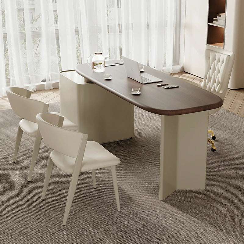 Executive Desk | Modern Veneer & Leather Office Desk
