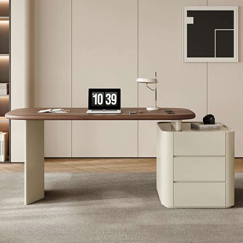 Executive Desk | Modern Veneer & Leather Office Desk