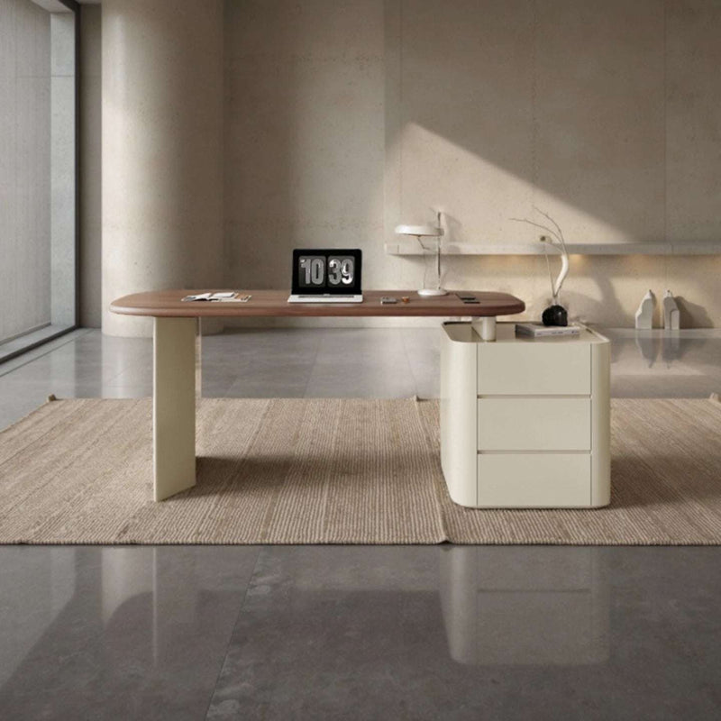 Executive Desk | Modern Veneer & Leather Office Desk