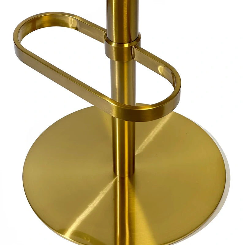 Velvet Swivel Bar Stool – Gold Base, 4 Colors