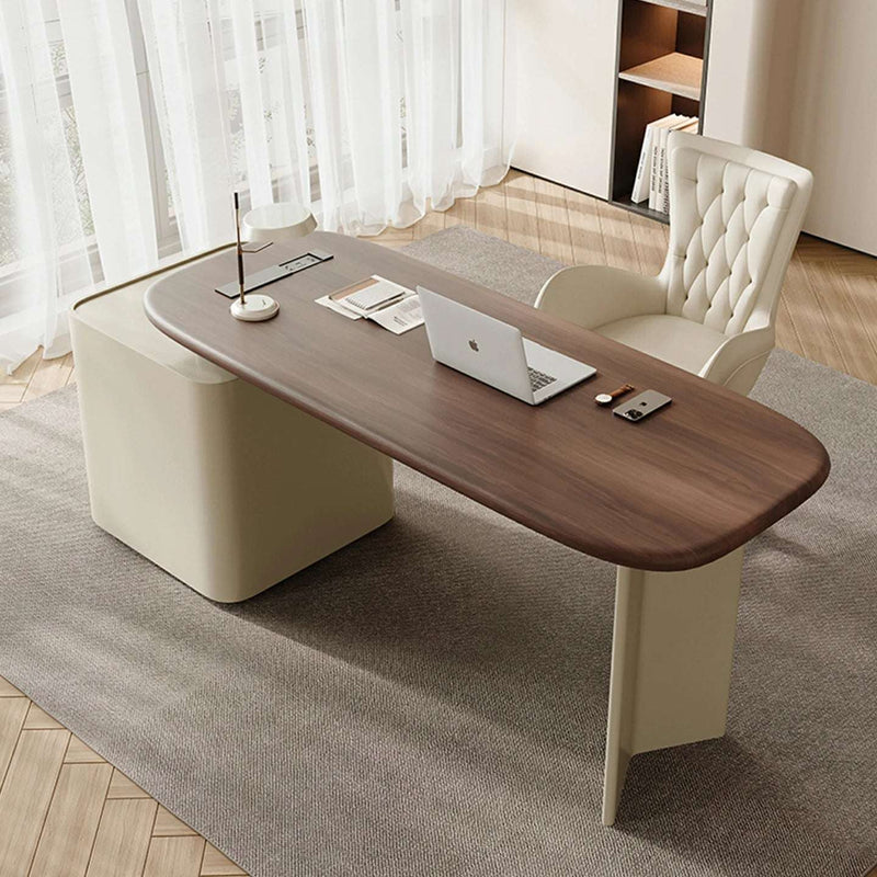 Executive Desk | Modern Veneer & Leather Office Desk