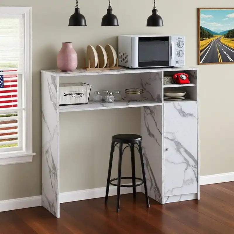 Buffet Cabinet with Storage, Sideboard for Storing Folding Table, Kitchen Storage Cabinet with Shelves, Modern Console Table for Dining Room, Living Room, Entrance (White) white 47.24''L*15.75''W*41.34''H
