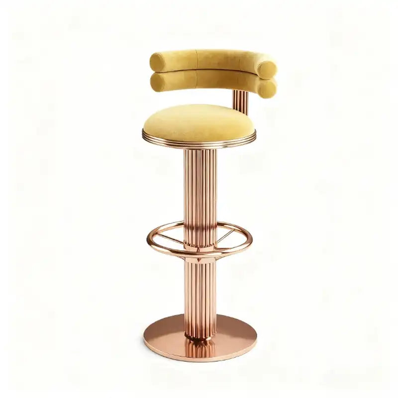 Gold Velvet Bar Stool - Luxury & Comfort Seating