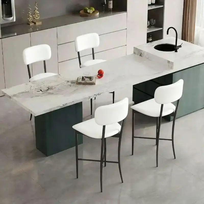 Wide Back Bar Stool – 300 lb Capacity, Modern Style