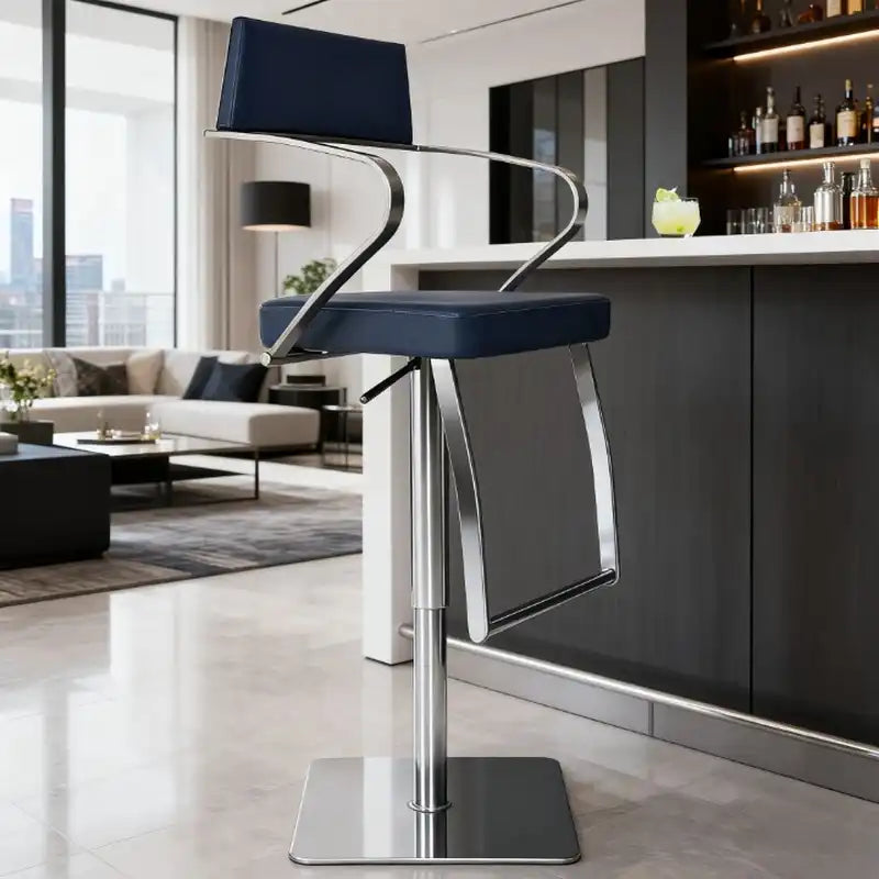 Beige Adjustable Bar Stool | Modern Kitchen & Bar Seating