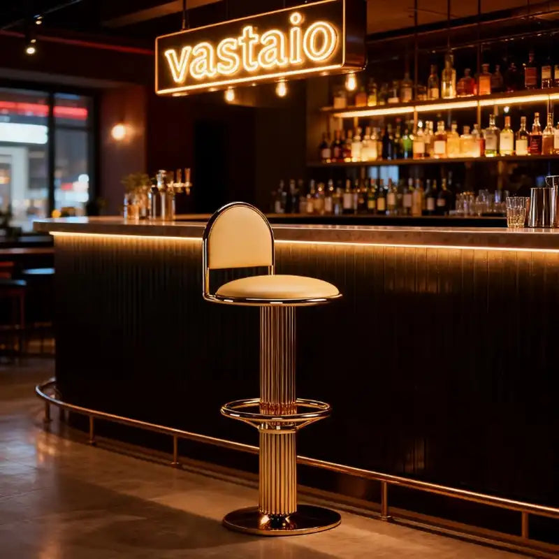 Gold Bar Stool | Modern Glam Kitchen & Home Bar Seating