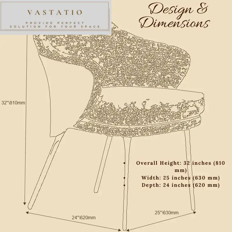 Curved Accent Chair | Fabric & Faux Leather | Modern Design