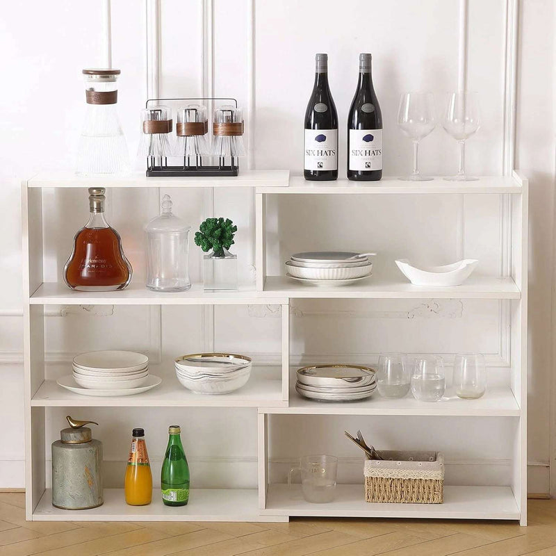 White Expandable Corner Shelf - 4-Tier Storage