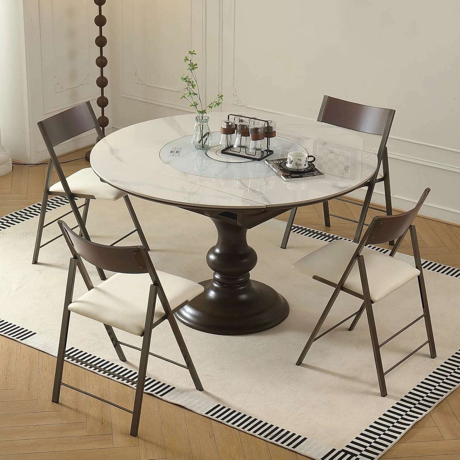 Heavy-Duty Folding Chairs - Cushioned Stackable 2-Pack