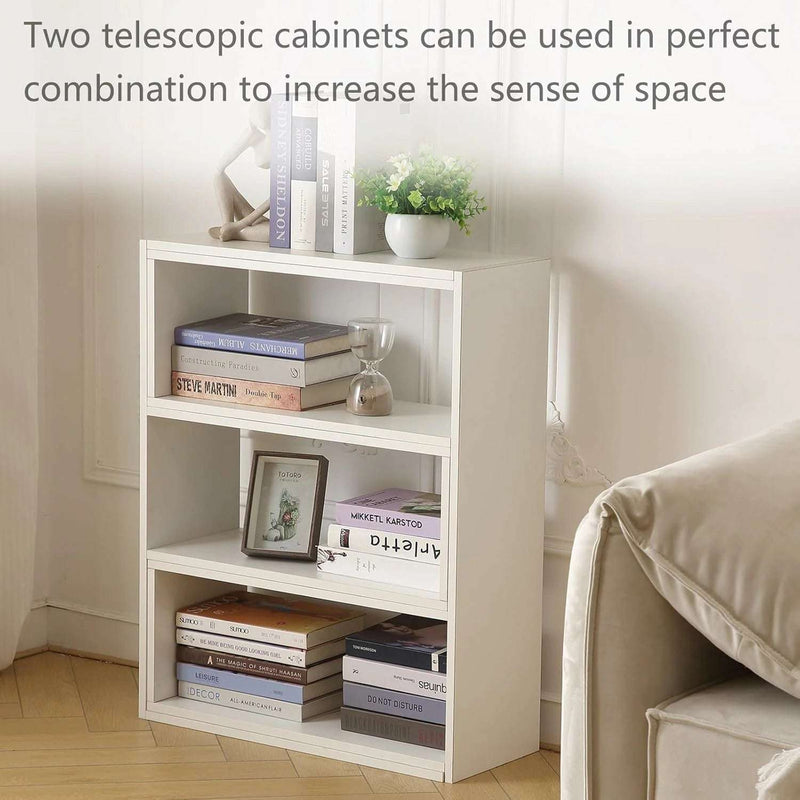 White Expandable Corner Shelf - 4-Tier Storage