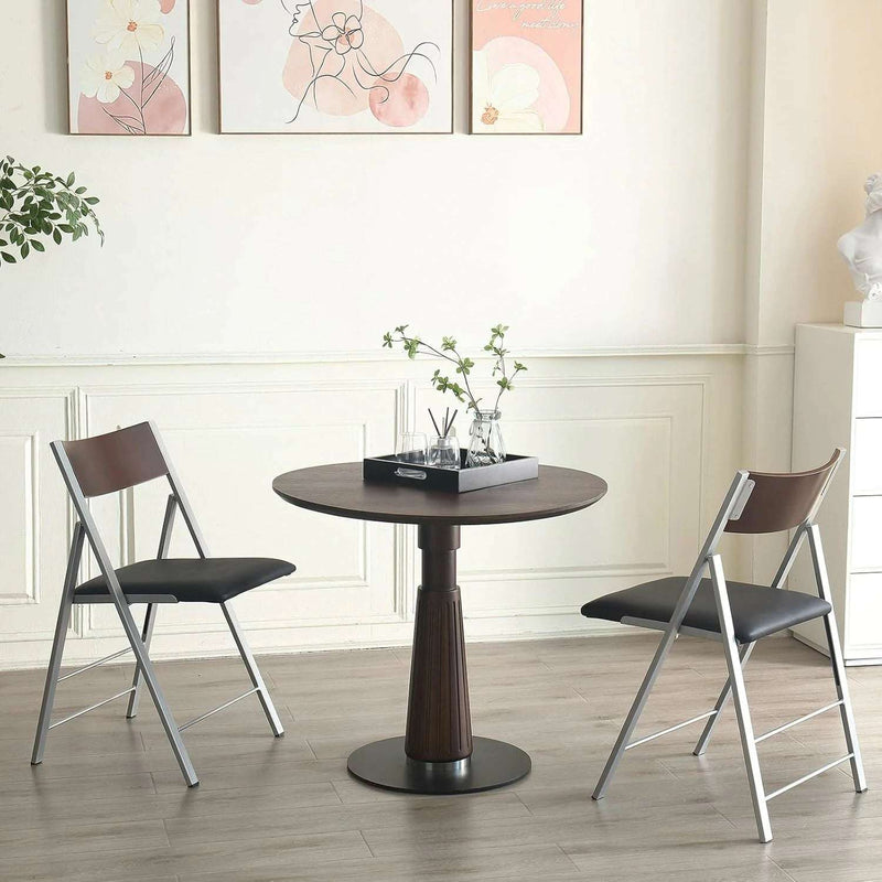 Folding Chairs 2-Pack - Cushioned, Stackable, Heavy Duty