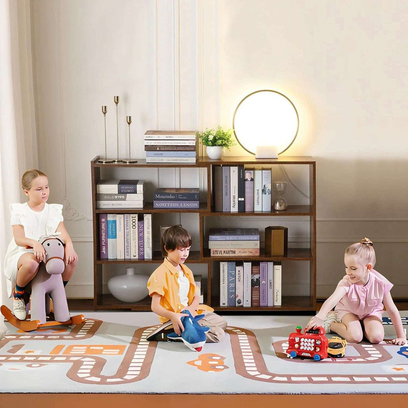 Expandable 4-Tier Bookcase for Corner & Small Space