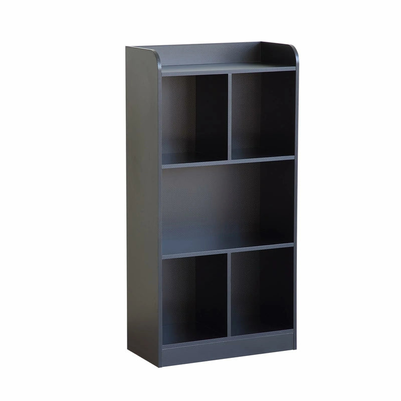 Black 5-Cube Storage Shelf | Deep Cube Organizer