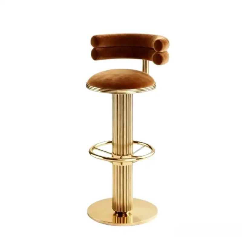 Gold Velvet Bar Stool - Luxury & Comfort Seating